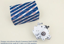 Pompa wtryskowa Bosch Common Rail CP3S3 0445010119 do Audi Q7 I (4L), 4.2 TDI quattro - nowa, regeneracja, cena