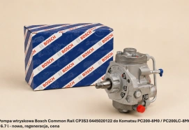 Pompa wtryskowa Bosch Common Rail CP3S3 0445020122 do Komatsu PC200-8M0 / PC200LC-8M0 - 6.7 l - nowa, regeneracja, cena