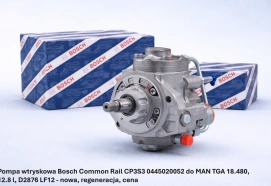 Pompa wtryskowa Bosch Common Rail CP3S3 0445020052 do MAN TGA 18.480, 12.8 l, D2876 LF12 - nowa, regeneracja, cena