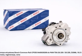 Pompa wtryskowa Bosch Common Rail CP3S3 0445020208 do MAN TGA 26.320 / 28.320, D2066, 10.5 l - nowa, regeneracja, cena