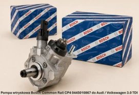 Pompa wtryskowa Bosch Common Rail CP4 0445010867 do Audi / Volkswagen 3.0 TDI - nowa, regeneracja, cena