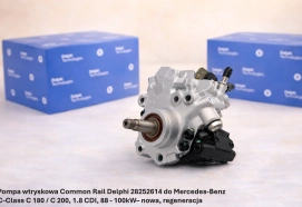Pompa wtryskowa Common Rail Delphi 28252614 do Mercedes-Benz C-Class C 180 / C 200, 1.8 CDI, 88 - 100kW– nowa, regeneracja
