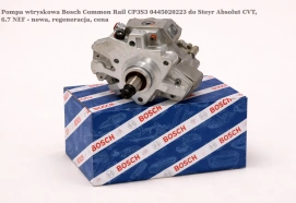 Pompa wtryskowa Bosch Common Rail CP3S3 0445020223 do Steyr Absolut CVT, 6.7 NEF - nowa, regeneracja, cena