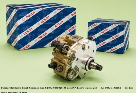 Pompa wtryskowa Bosch Common Rail CP3S3 0445020136 do MAN Lion’s Classic 260 — 6.9 D0836 LOH62 — 191 kW - nowa, regeneracja, cena