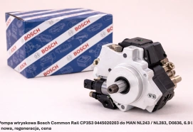 Pompa wtryskowa Bosch Common Rail CP3S3 0445020203 do MAN NL243 / NL283, D0836, 6.9 l - nowa, regeneracja, cena