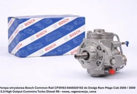 Pompa wtryskowa Bosch Common Rail CP3HS3 0445020182 do Dodge Ram Mega Cab 2500 / 3500 - 5.9 High Output Cummins Turbo Diesel R6 - nowa, regeneracja, cena
