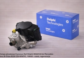 Pompa wtryskowa Common Rail Delphi 28343143 do Mercedes-Benz B-Class B220 CDI/4MATIC, 130kW – nowa, regeneracja