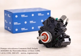 Pompa wtryskowa Common Rail Delphi 28302063 do Mercedes-Benz A-Class A200, 1.8/2.1 CDI, 100 kW – nowa, regeneracja