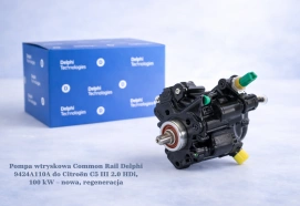 Pompa wtryskowa Common Rail Delphi 9424A110A do Citroën C5 III 2.0 HDi, 100 kW – nowa, regeneracja