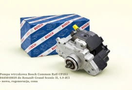 Pompa wtryskowa Bosch Common Rail CP3S3 0445010029 do Renault Grand Scenic II, 1.9 dCi - nowa, regeneracja, cena