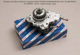Pompa wtryskowa Bosch Common Rail CP3HS3 0445020100 do MAN 19.250 HOCL, 6.9 D0836 - nowa, regeneracja, cena