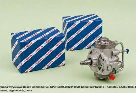 Pompa wtryskowa Bosch Common Rail CP3HS3 0445020109 do Komatsu PC200-8 – Komatsu SAA6D107E-1 - nowa, regeneracja, cena