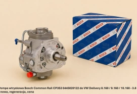 Pompa wtryskowa Bosch Common Rail CP3S3 0445020122 do VW Delivery 8.160 / 9.160 / 10.160 - 3.8 l - nowa, regeneracja, cena