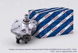 Pompa wtryskowa Bosch Common Rail CP3S3 0445020149 do Case 521E / 521F, 4.5L - nowa, regeneracja, cena