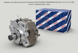 Pompa wtryskowa Bosch Common Rail CP3HS3 0445020099 do DAF CF 75, 9.2 PR - nowa, regeneracja, cena