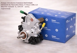Pompa wtryskowa Common Rail Delphi 28343144 do Mercedes-Benz, C-Class C300, 2.2 BlueTEC Hybrid / h, 150 kW – nowa, regeneracja