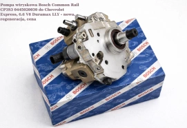 Pompa wtryskowa Bosch Common Rail CP3S3 0445020030 do Chevrolet Express, 6.6 V8 Duramax LLY - nowa, regeneracja, cena