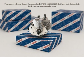 Pompa wtryskowa Bosch Common Rail CP3S3 0445010115 do Chevrolet Colorado I, 2.8 D - nowa, regeneracja, cena