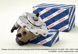 Pompa wtryskowa Bosch Common Rail CP3S3 0445020053 do MAN NL (280 / 283 / 283F A38), 6.9 D0836 - nowa, regeneracja, cena