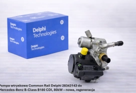 Pompa wtryskowa Common Rail Delphi 28343143 do Mercedes-Benz B-Class B180 CDI, 80kW – nowa, regeneracja