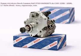Pompa wtryskowa Bosch Common Rail CP3S3 0445020175 do CASE 1150K / 1850K, 6.7 turbo diesel - nowa, regeneracja, cena