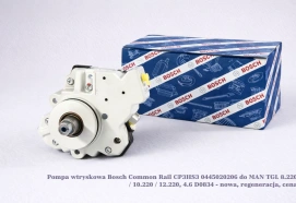 Pompa wtryskowa Bosch Common Rail CP3HS3 0445020206 do MAN TGL 8.220 / 10.220 / 12.220, 4.6 D0834 - nowa, regeneracja, cena