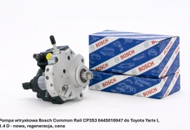 Pompa wtryskowa Bosch Common Rail CP3S3 0445010047 do Toyota Yaris I, 1.4 D - nowa, regeneracja, cena