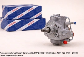 Pompa wtryskowa Bosch Common Rail CP3HS3 0445020156 do MAN TGL 8.150 - D0834 - nowa, regeneracja, cena