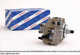 Pompa wtryskowa Bosch Common Rail CP3S3 0445020224 do Ram 3500, 6.7L Cummins Turbo Diesel I6 - nowa, regeneracja, cena