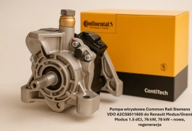Pompa wtryskowa Common Rail Siemens VDO A2C59511605 do Renault Modus/Grand Modus 1.5 dCi, 76 kW, 78 kW – nowa, regeneracja