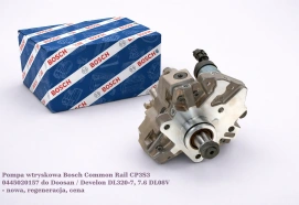 Pompa wtryskowa Bosch Common Rail CP3S3 0445020157 do Doosan / Develon DL320-7, 7.6 DL08V - nowa, regeneracja, cena