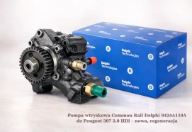 Pompa wtryskowa Common Rail Delphi 9424A110A do Peugeot 307 2.0 HDi, 100 kW – nowa, regeneracja