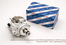 Pompa wtryskowa Bosch Common Rail CP3HS3 0445020302 do FOTON Auman, Cummins 6ISDE - nowa, regeneracja, cena