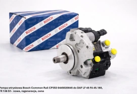 Pompa wtryskowa Bosch Common Rail CP3S3 0445020045 do DAF LF 45 FA 45.180, FR 136 S1- nowa, regeneracja, cena