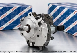 Pompa wtryskowa Bosch Common Rail CP3S3 0445010146 do BMW 3 318 d / 318 td - 2.0 M47 - nowa, regeneracja, cena