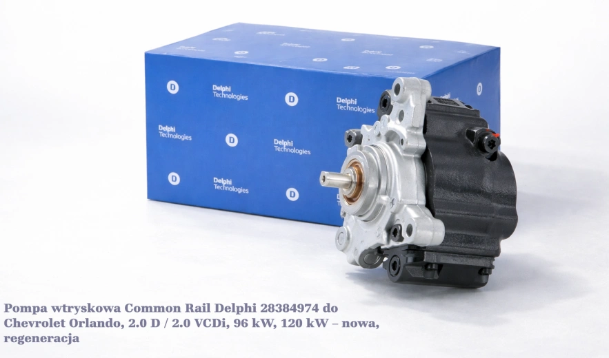 Pompa wtryskowa Common Rail Delphi 28384974 do Chevrolet Orlando, 2.0 D / 2.0 VCDi, 96 kW, 120 kW – nowa, regeneracja