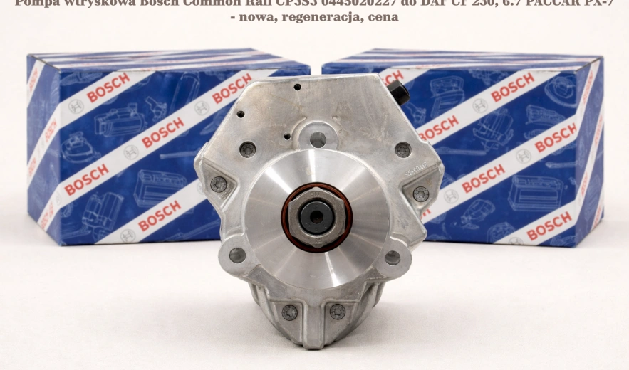 Pompa wtryskowa Bosch Common Rail CP3S3 0445020227 do DAF CF 230, 6.7 PACCAR PX-7 - nowa, regeneracja, cena