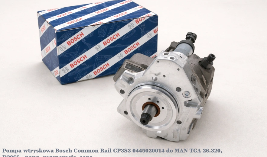 Pompa wtryskowa Bosch Common Rail CP3S3 0445020014 do MAN TGA 26.320, D2066 - nowa, regeneracja, cena