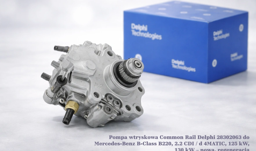 Pompa wtryskowa Common Rail Delphi 28302063 do Mercedes-Benz B-Class B220, 2.2 CDI / d 4MATIC, 125 kW, 130 kW – nowa, regeneracja