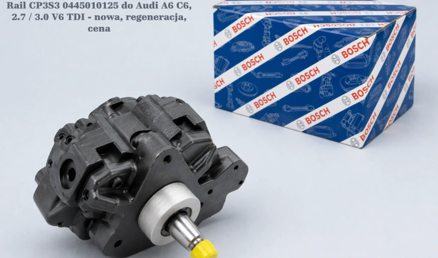 Pompa wtryskowa Bosch Common Rail CP3S3 0445010125 do Audi A6 C6, 2.7 / 3.0 V6 TDI - nowa, regeneracja, cena