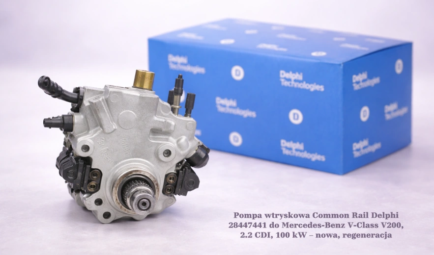 Pompa wtryskowa Common Rail Delphi 28447441 do Mercedes-Benz V-Class V200, 2.2 CDI, 100 kW – nowa, regeneracja