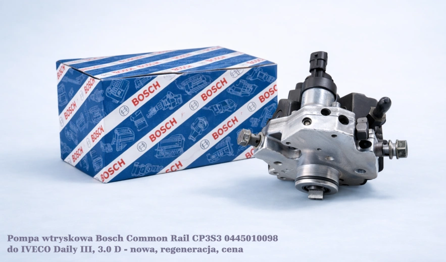 Pompa wtryskowa Bosch Common Rail CP3S3 0445010098 do IVECO Daily III, 3.0 D - nowa, regeneracja, cena