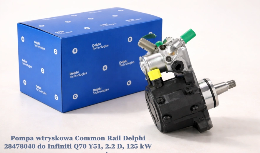 Pompa wtryskowa Common Rail Delphi 28478040 do Infiniti Q70 Y51, 2.2 D, 125 kW – nowa, regeneracja
