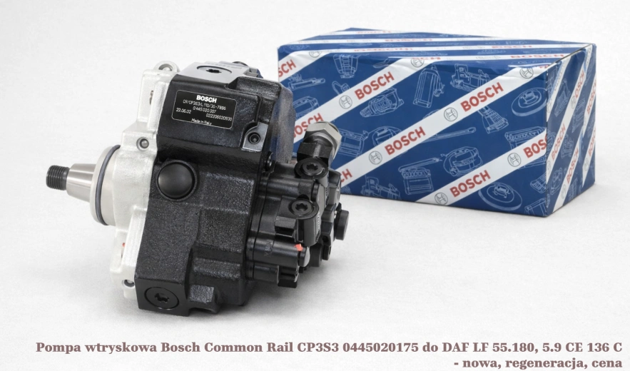 Pompa wtryskowa Bosch Common Rail CP3S3 0445020175 do DAF LF 55.180, 5.9 CE 136 C - nowa, regeneracja, cena