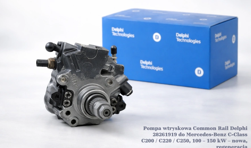 Pompa wtryskowa Common Rail Delphi 28261919 do Mercedes-Benz C-Class C200 / C220 / C250, 100 – 150 kW – nowa, regeneracja