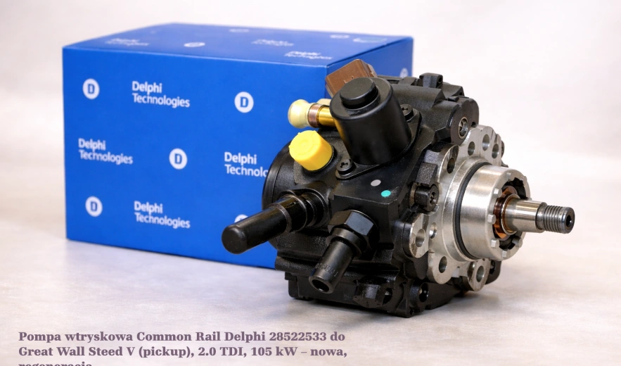 Pompa wtryskowa Common Rail Delphi 28522533 do Great Wall Steed V (pickup), 2.0 TDI, 105 kW – nowa, regeneracja