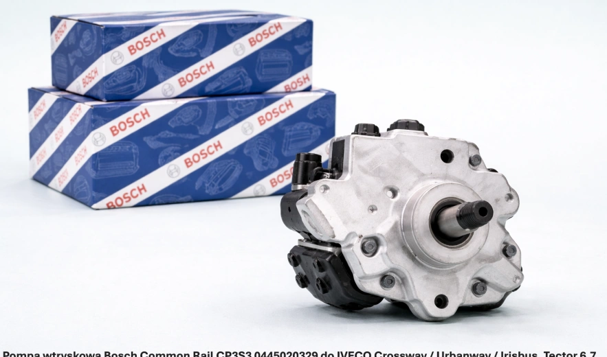 Pompa wtryskowa Bosch Common Rail CP3S3 0445020329 do IVECO Crossway / Urbanway / Irisbus, Tector 6.7 – nowa, regeneracja, cena