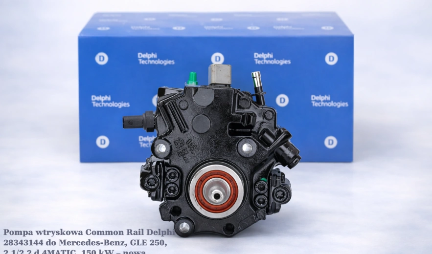 Pompa wtryskowa Common Rail Delphi 28343144 do Mercedes-Benz, GLE 250, 2.1/2.2 d 4MATIC, 150 kW – nowa, regeneracja