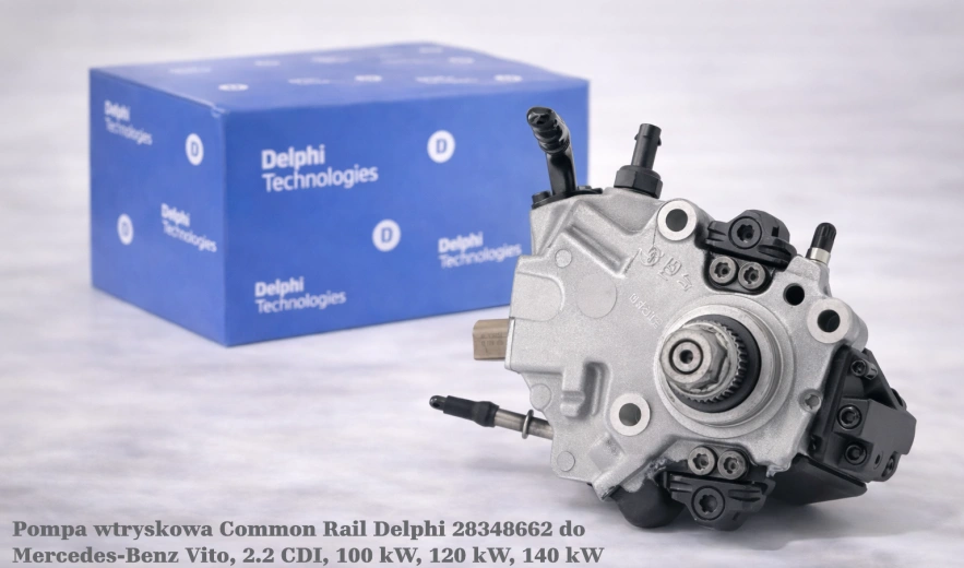 Pompa wtryskowa Common Rail Delphi 28348662 do Mercedes-Benz Vito, 2.2 CDI, 100 kW, 120 kW, 140 kW – nowa, regeneracja