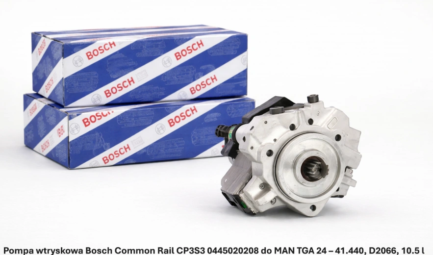 Pompa wtryskowa Bosch Common Rail CP3S3 0445020208 do MAN TGA 24 – 41.440, D2066, 10.5 l - nowa, regeneracja, cena